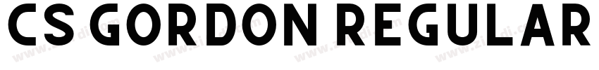 CS Gordon Regular字体转换
